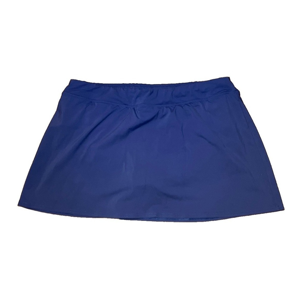 Lands End Swim Skirt Sz 18 Royal Blue Swimsuit Skirt